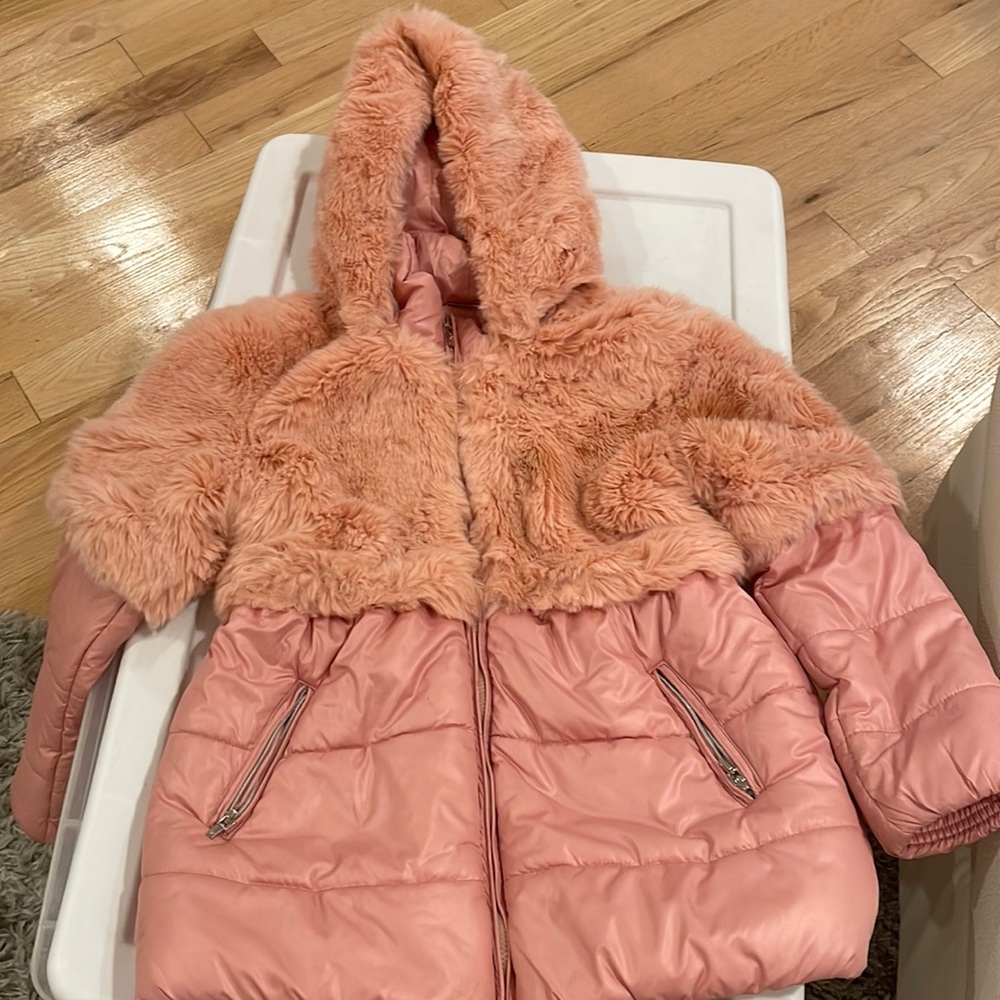 A pink jacket